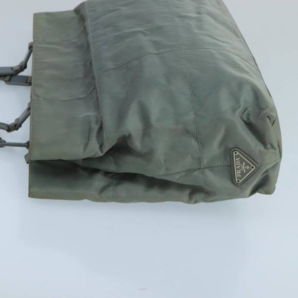 PRADA Tote Bag Nylon Gray Auth mr715 - Picture 4 of 16